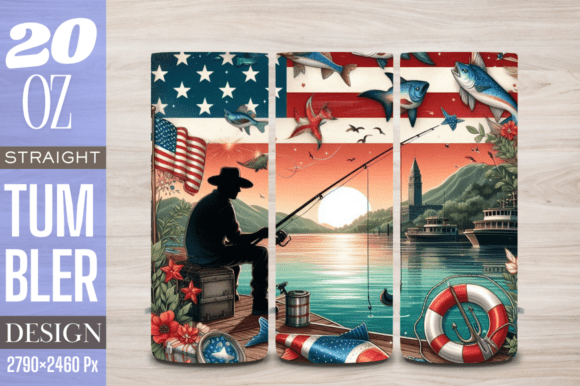 3D 4th of July Fishing 20 Oz Tumbler PNG: A Complete Guide for Creators