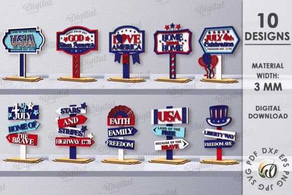 3D 4th of July Stands Laser Cut Bundle: A Practical Review for Creators