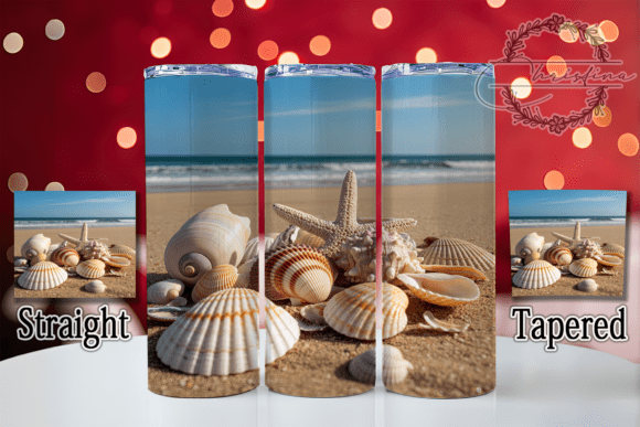 3D Coastal Seashell Beach Tumbler Design Guide