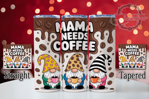 3D Coffee Lover Gnomes Tumbler Design Guide