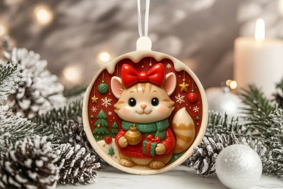 3D Porcelain Cat Christmas Ornament: A Guide to Digital Designs and Smart Printing