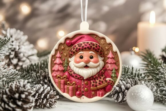 3D Porcelain Santa Christmas Ornament: A Digital Design Guide
