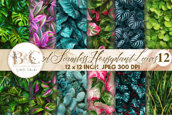 3d Seamless Houseplant Leaves Pattern: A Guide to Digital Botanical Textures