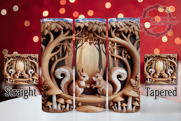 Bringing the Woods to Life: A Deep Dive into 3D Woodland Squirrels Forest Tumbler Designs