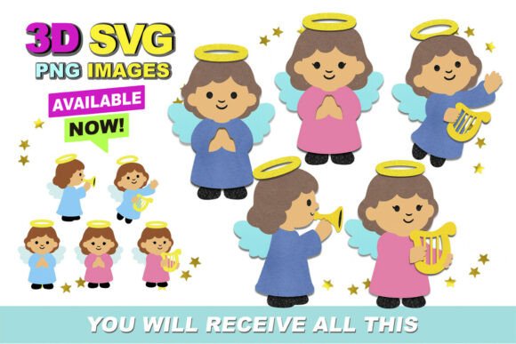 Cute Angels 3D SVG and Clipart: A Practical Evaluation