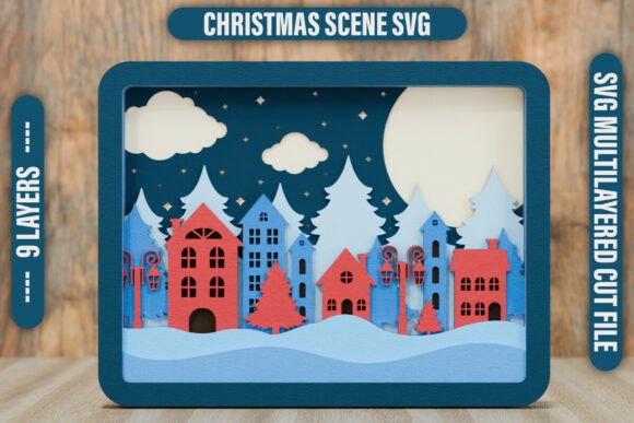 Cute Christmas Scene 3D Multilayer SVG: A Strategic Asset for Creators and Entrepreneurs