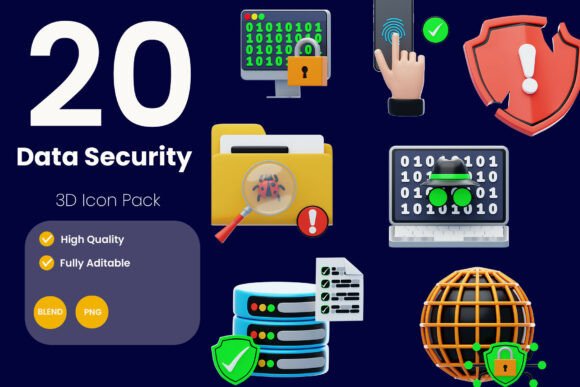 Data Security 3D Icon Pack: A Strategic Asset for Modern Digital Communication
