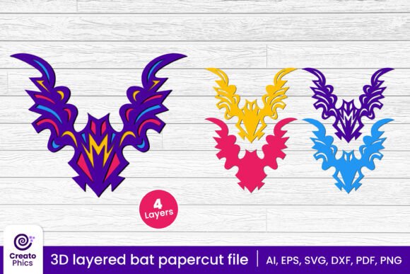 Decorative Bat 3d Layered Papercut SVG: A Guide to Dimensional Craft