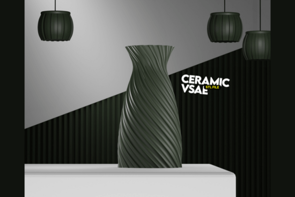 Elegant Ceramic Style 3D Vase: A Digital Design Evaluation