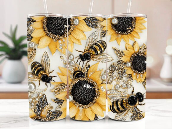 Elevating Custom Drinkware: The Strategic Value of 3D Bee Honeycomb Tumbler Wraps