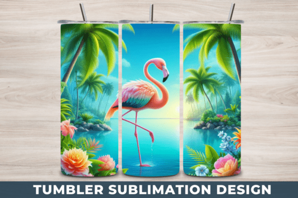 Elevating Drinkware Design: The Rise of 3D Flamingo 20 Oz Skinny Tumbler Wraps