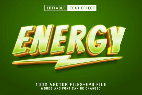 Energy 3d Text - Editable Text Effect: A Modern Solution for Dynamic Design