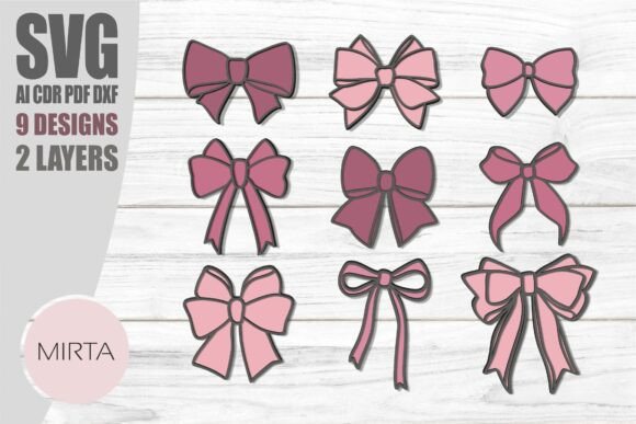 Evaluating the Set of 9 Bows SVG Bundle: A Guide to 3D Layered Bow Designs