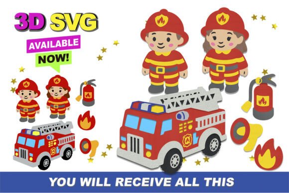 Firefighters Elements 3D SVG: A Practical Evaluation