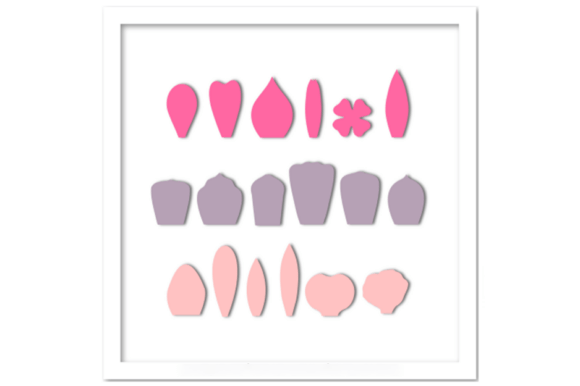 Flower Petals for 3D Small Large Flowers