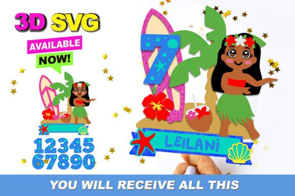 Hawaiian Girl Cake Topper 3D SVG: A Practical Evaluation for Creators