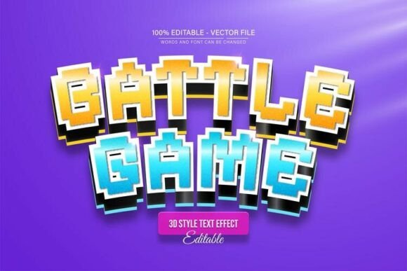 Mastering the Battle Game Pixel 3D Text Effect for Modern Design